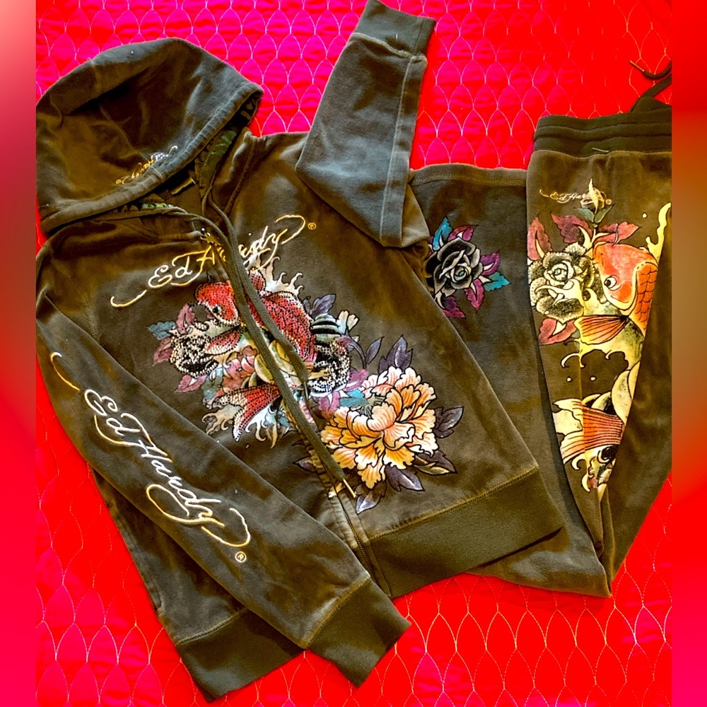 Ed Hardy Vintage Velor 2 piece set